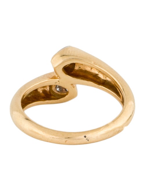 Cartier Vintage Ellipse Deux Tetes Croisees Heart Ring