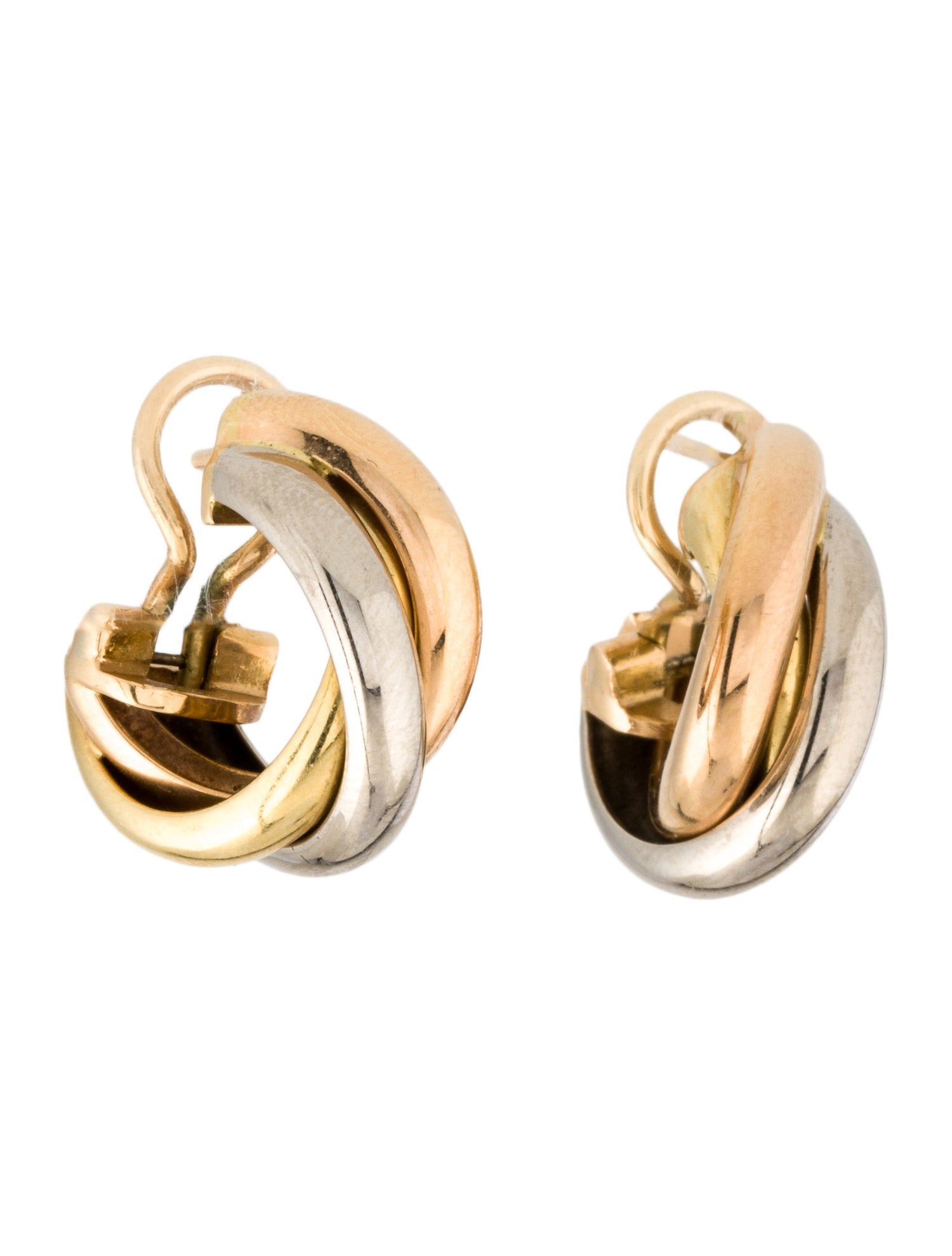 Cartier Vintage Trinity Earclips, Classic Model