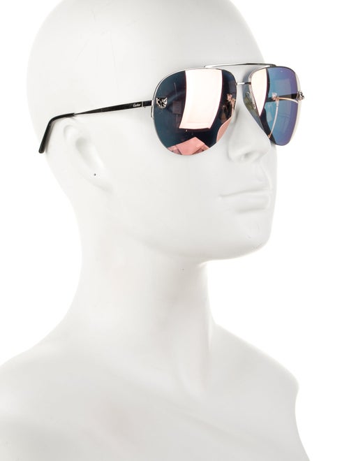 Cartier Panthere De Cartier Aviator Sunglasses