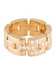 Cartier Half Paved Triple Row Maillon Panthere Ring