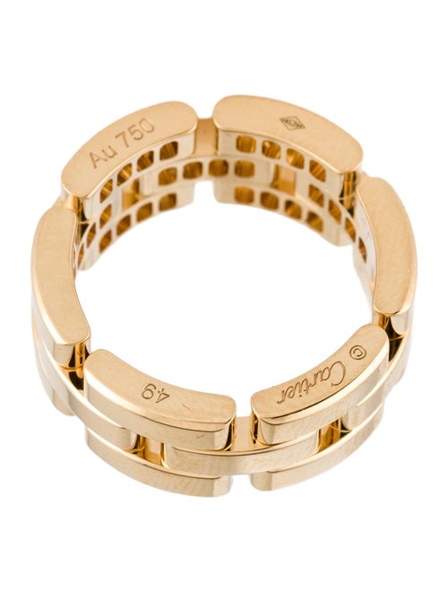 Cartier Half Paved Triple Row Maillon Panthere Ring