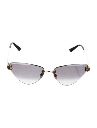 Cartier Panthere De Cartier Cat-Eye Sunglasses