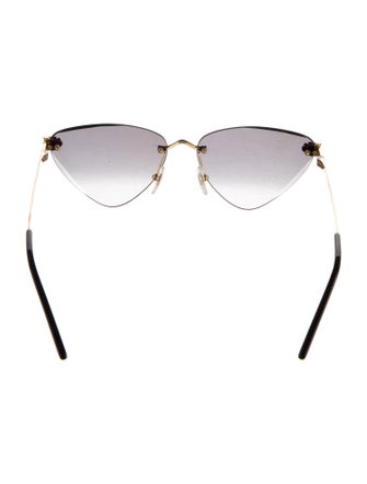 Cartier Panthere De Cartier Cat-Eye Sunglasses