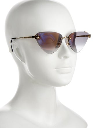 Cartier Panthere De Cartier Cat-Eye Sunglasses
