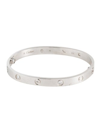 Cartier 4 Diamond LOVE Bracelet, Classic Model