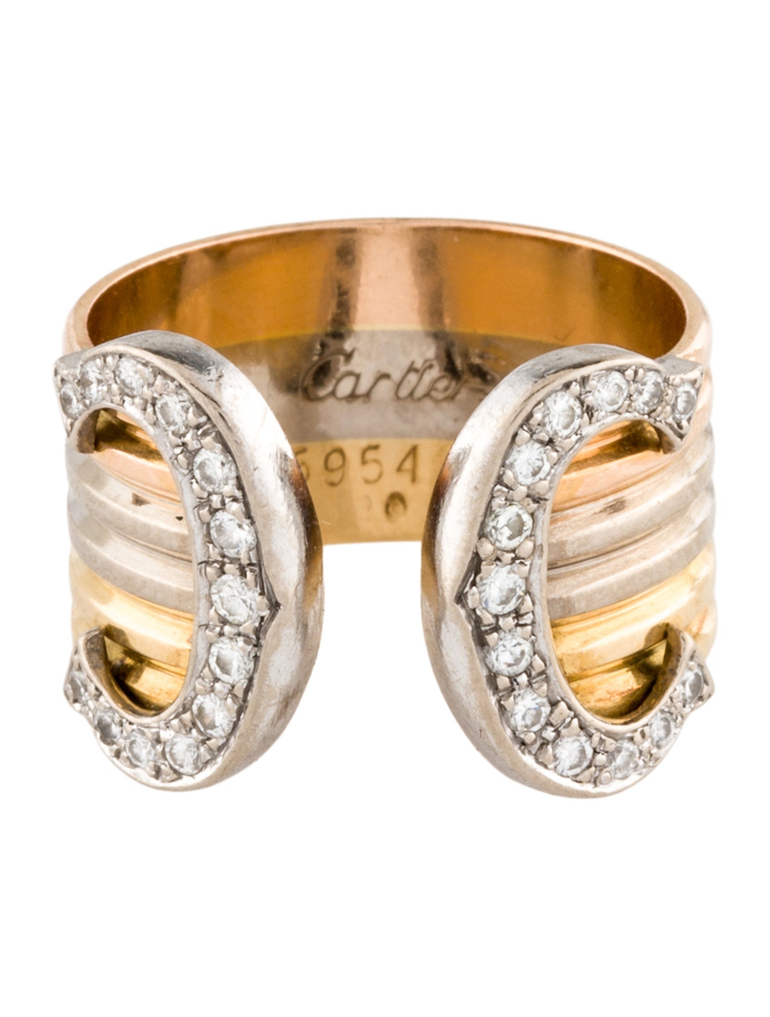Cartier Vintage Double C de Cartier Ring