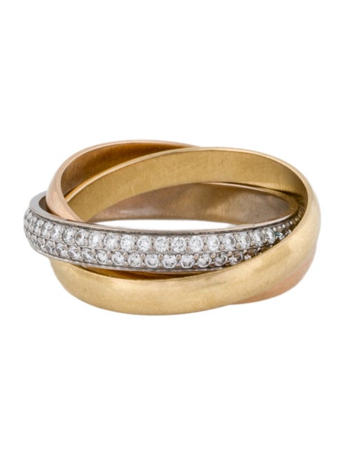 Cartier Small Half-Paved Trinity Ring