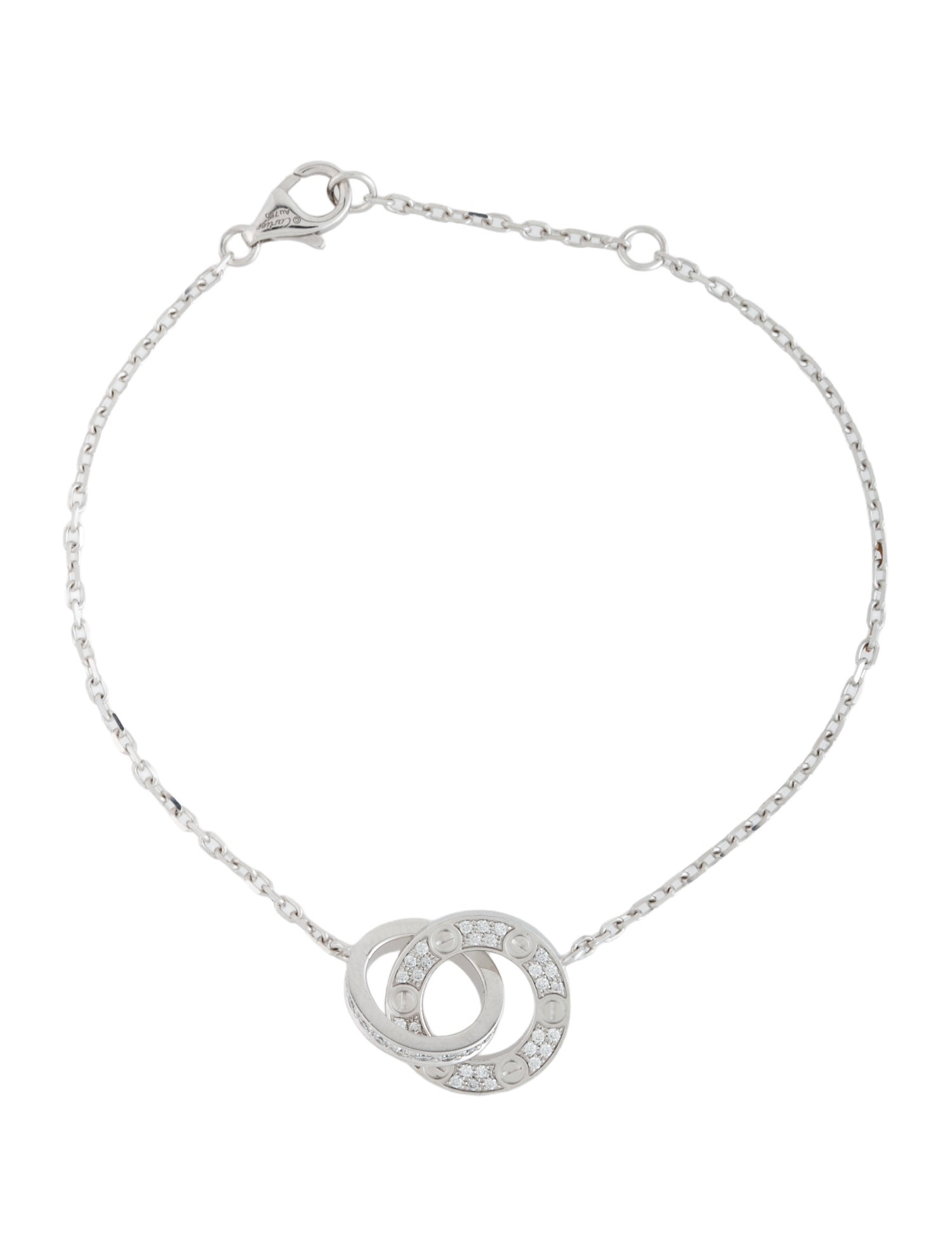 Cartier LOVE Bracelet, on Chain, Paved