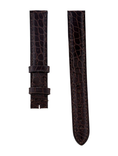 Cartier 16mm x 14mm Brown Crocodile Watch Strap