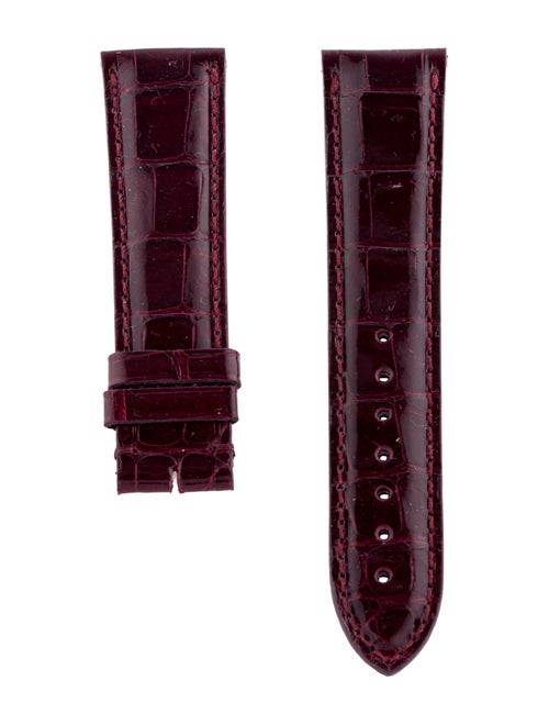 Cartier 18mm x 16mm Red Alligator Watch Strap