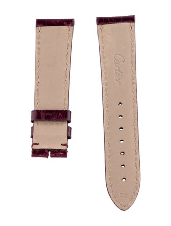 Cartier 18mm x 16mm Red Alligator Watch Strap