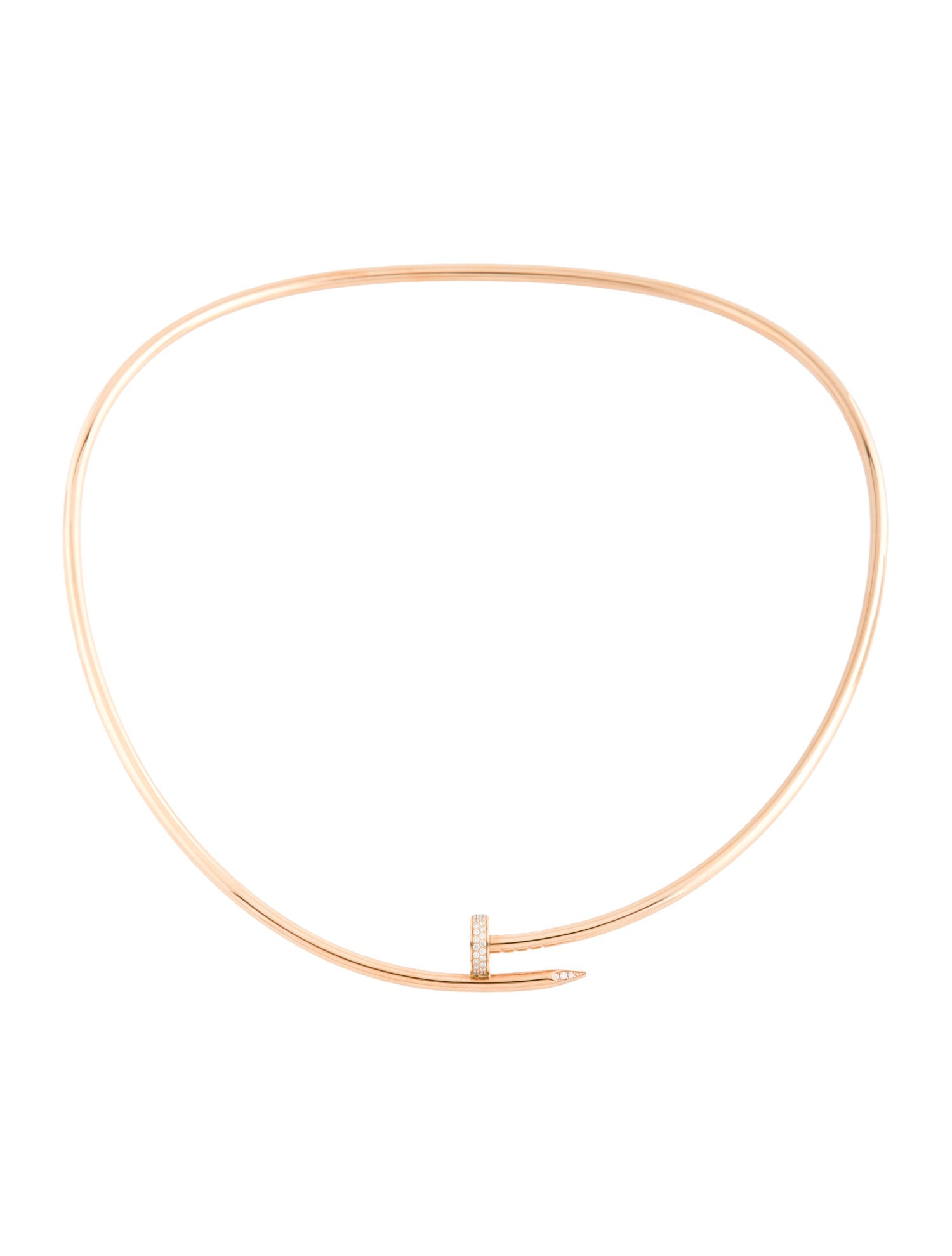 Cartier Small Diamond Juste un Clou Torque Necklace