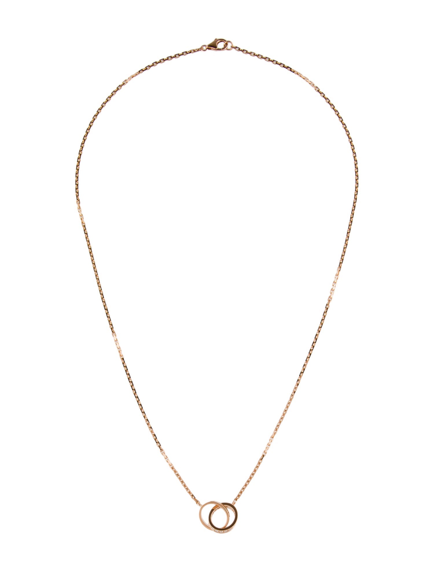 Cartier Half-Paved LOVE Pendant Necklace