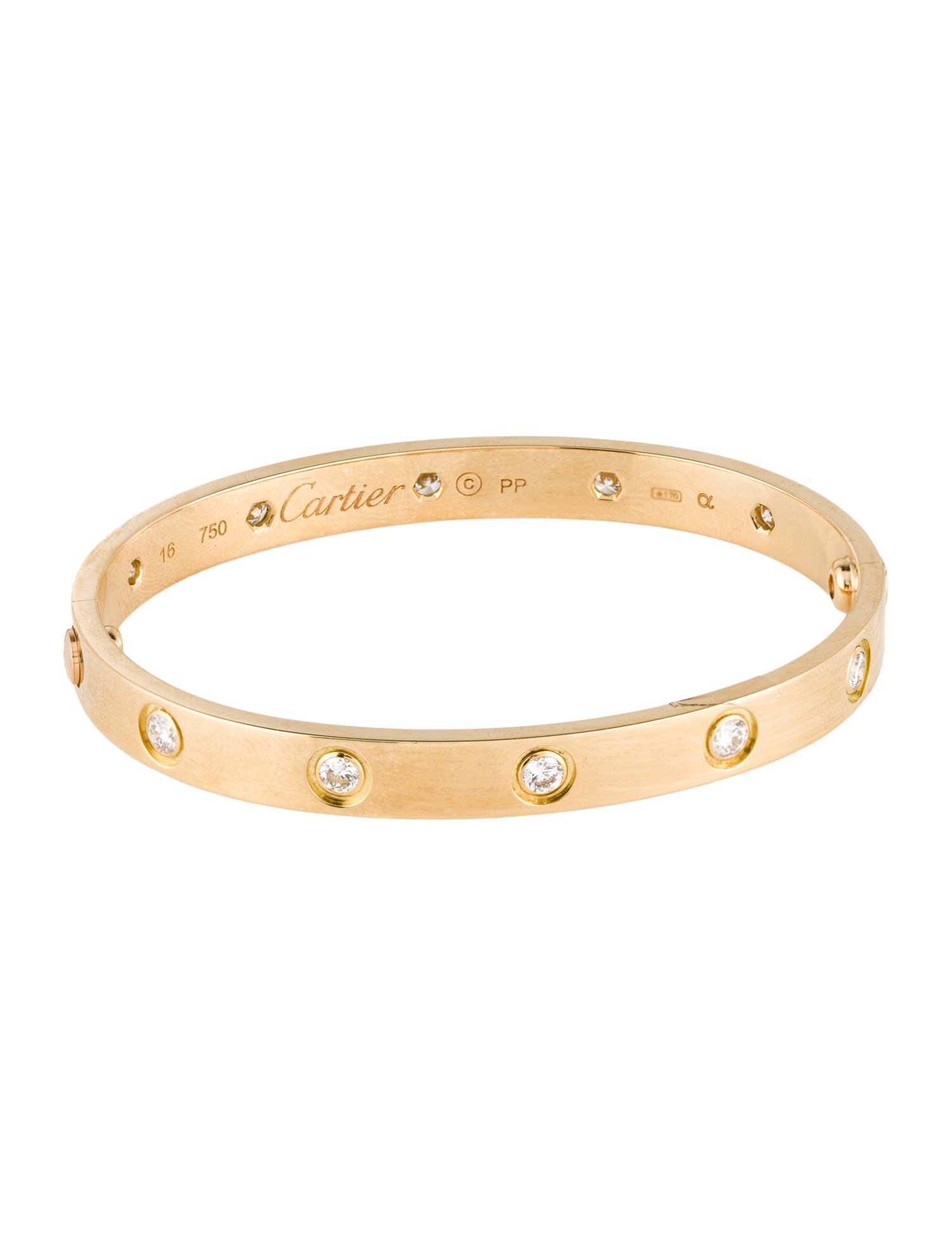 Cartier 10 Diamond LOVE Bracelet, Classic Model