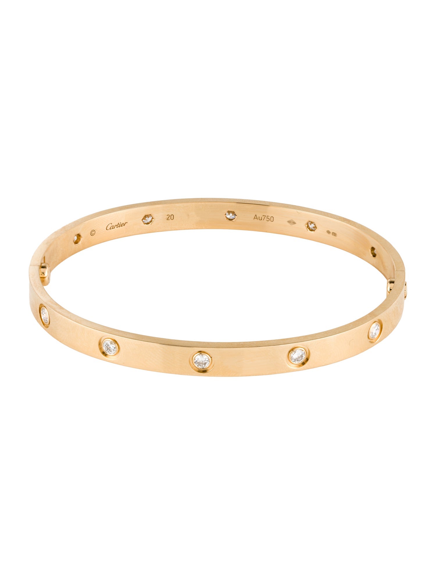 Cartier 10 Diamond LOVE Bracelet, Classic Model
