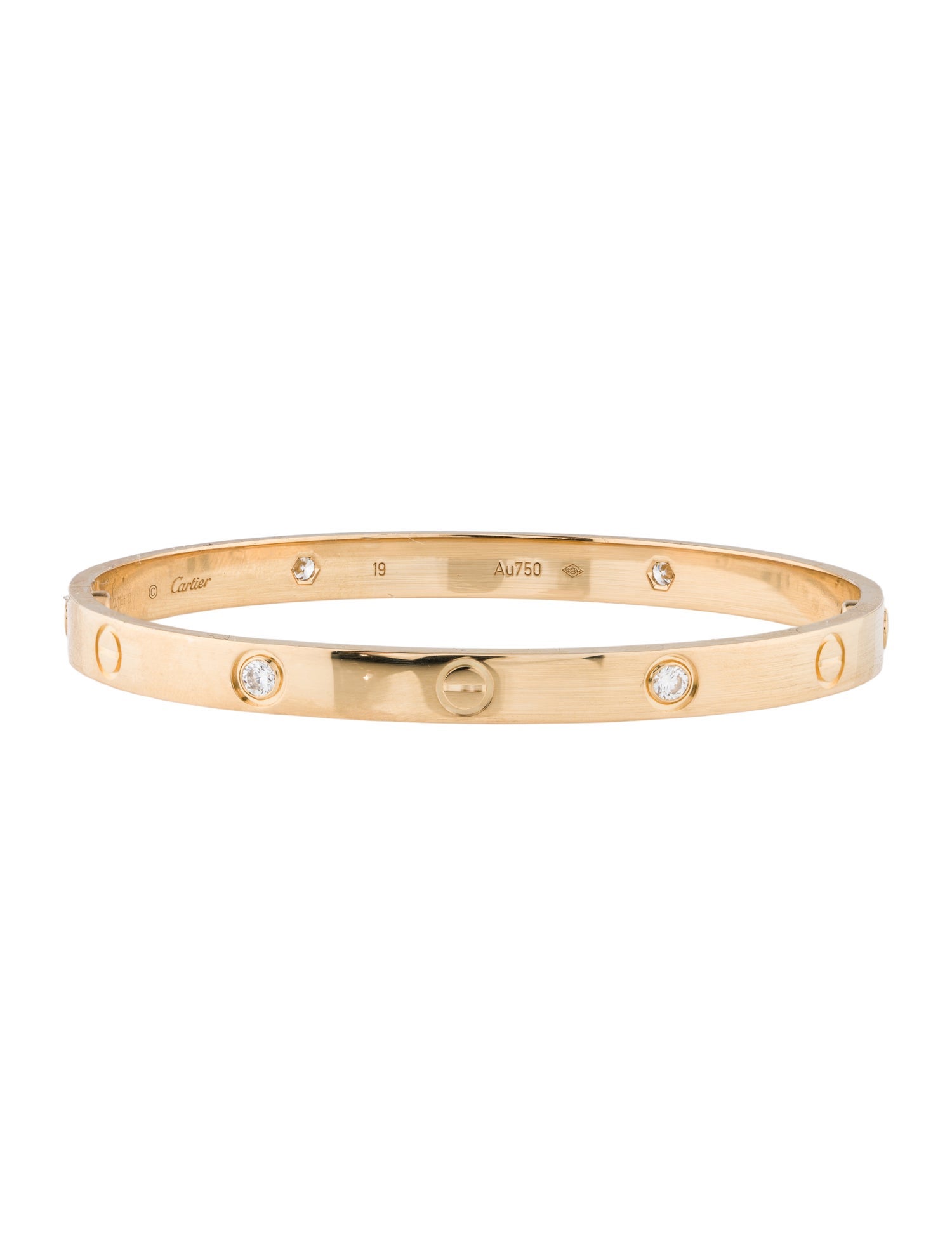 Cartier LOVE Bracelet, Classic Model, 4 Diamonds