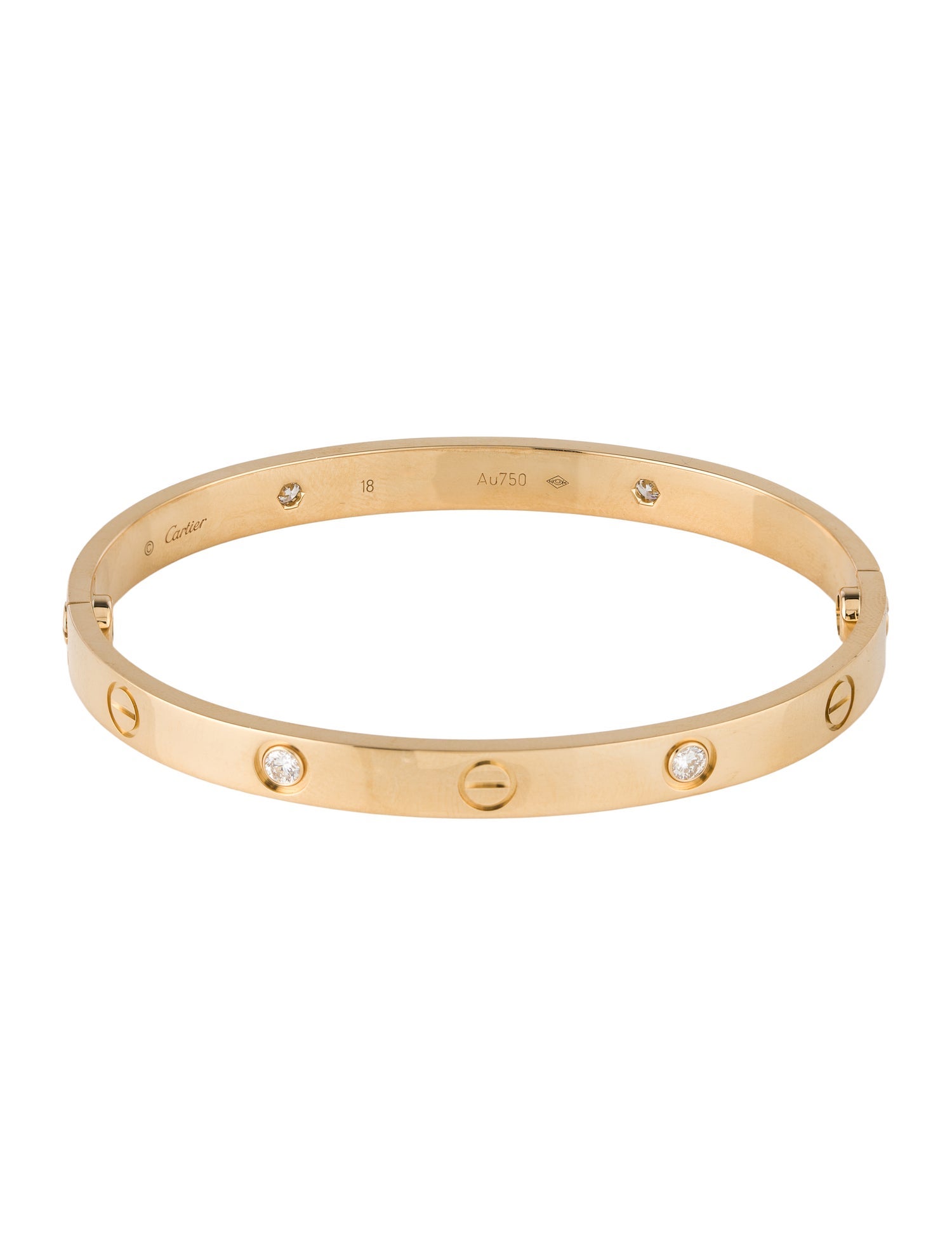 Cartier 4 Diamonds LOVE Bracelet, Classic Model