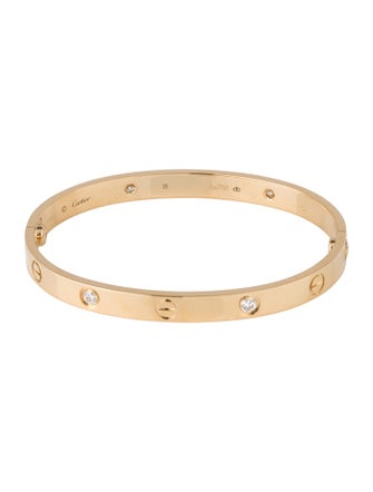 Cartier 4 Diamonds LOVE Bracelet, Classic Model