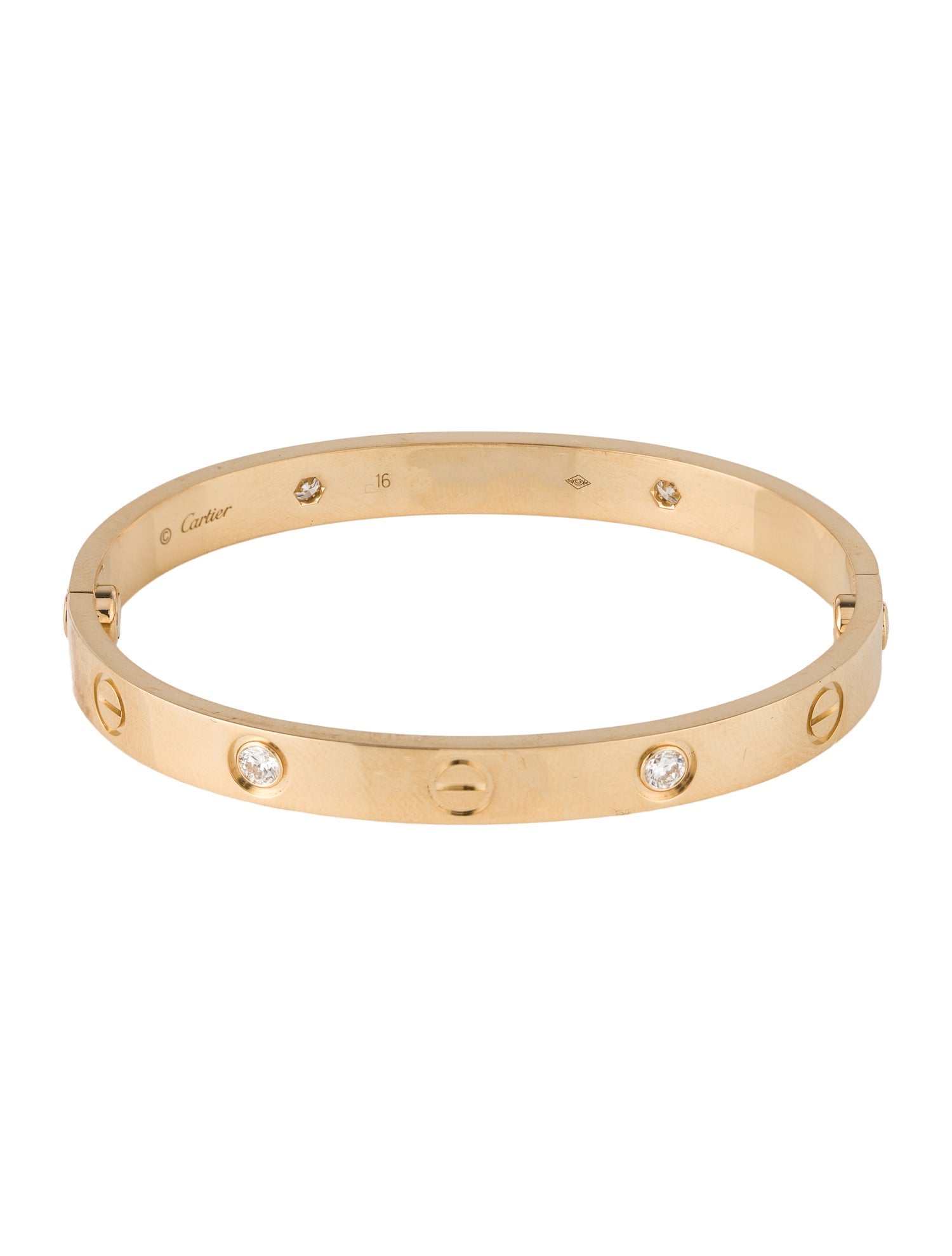 Cartier 4 Diamonds LOVE Bracelet, Classic Model