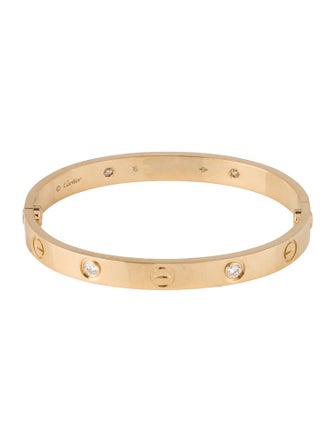 Cartier 4 Diamonds LOVE Bracelet, Classic Model