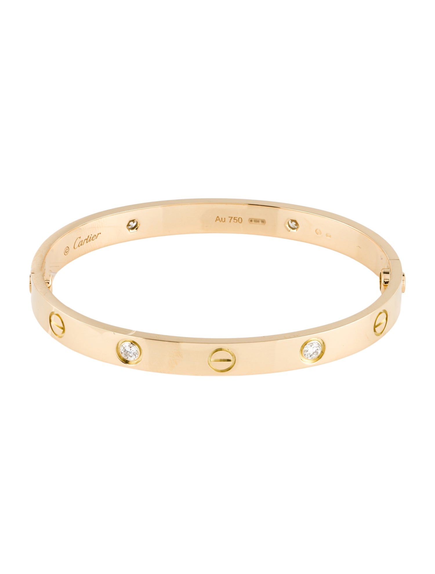 Cartier LOVE Bracelet, Classic Model, 4 Diamonds