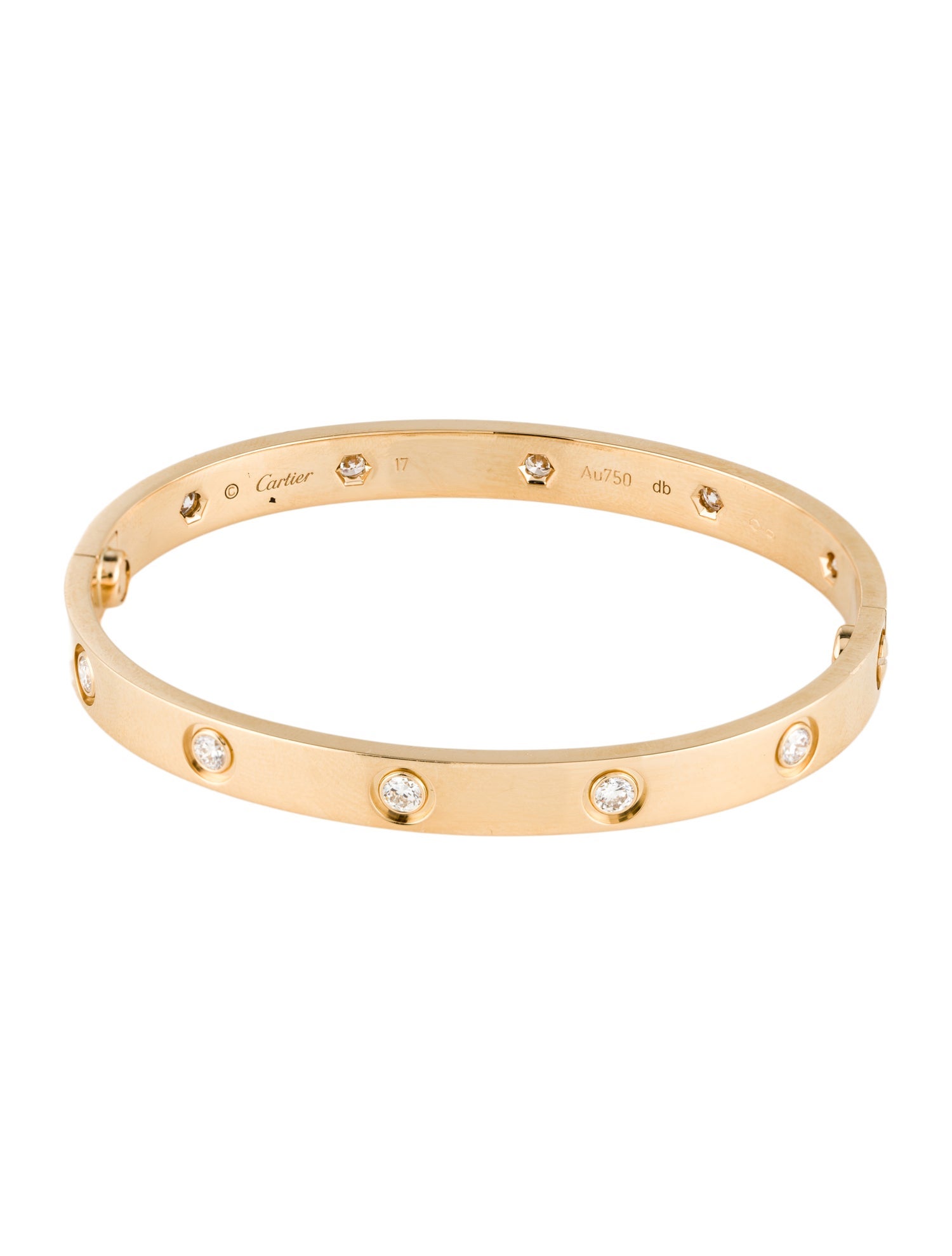 Cartier 10 Diamond LOVE Bracelet, Classic Model