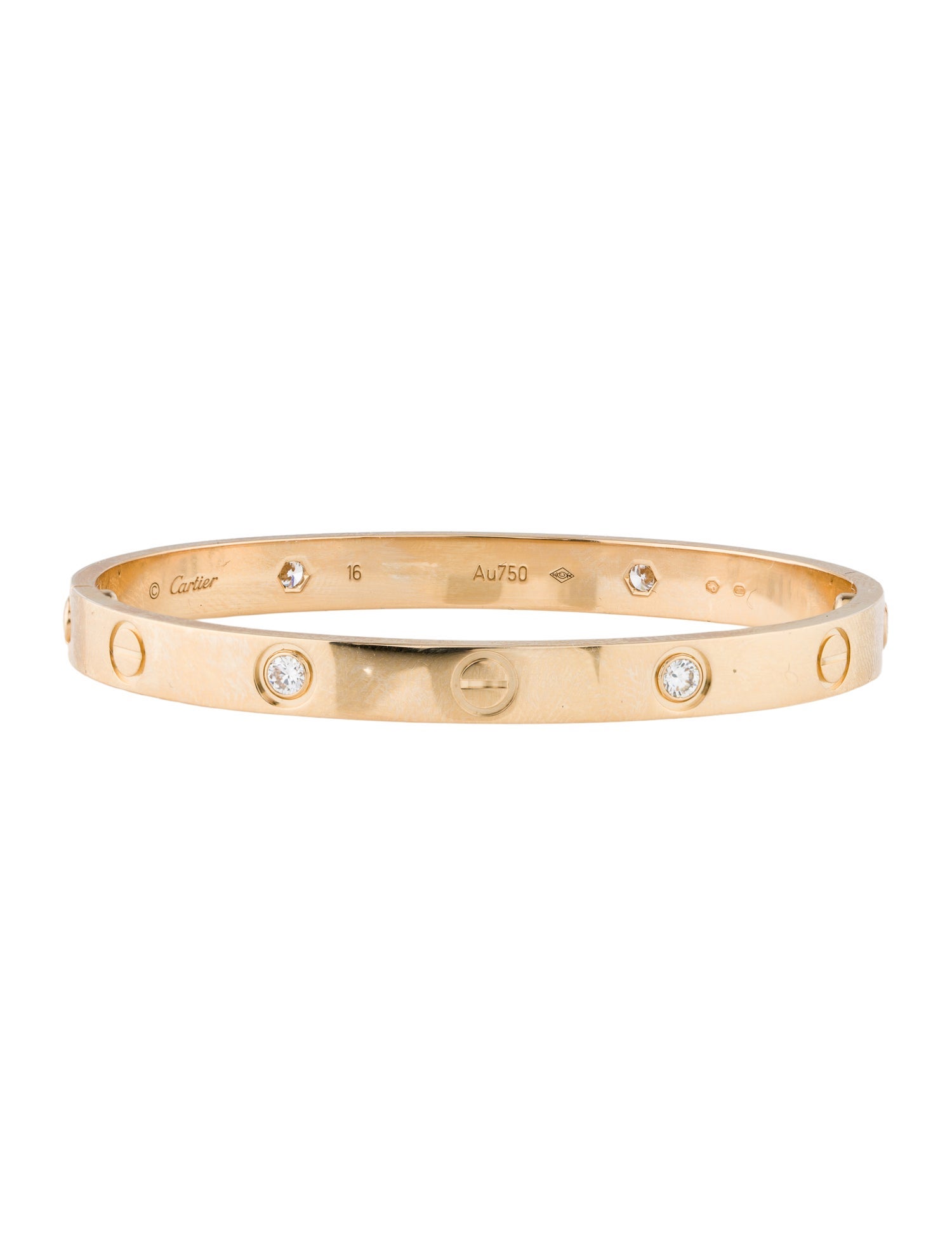 Cartier LOVE Bracelet, Classic Model, 4 Diamonds