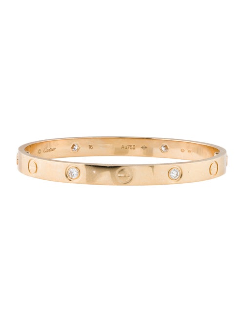 Cartier LOVE Bracelet, Classic Model, 4 Diamonds