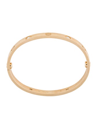 Cartier LOVE Bracelet, Classic Model, 4 Diamonds