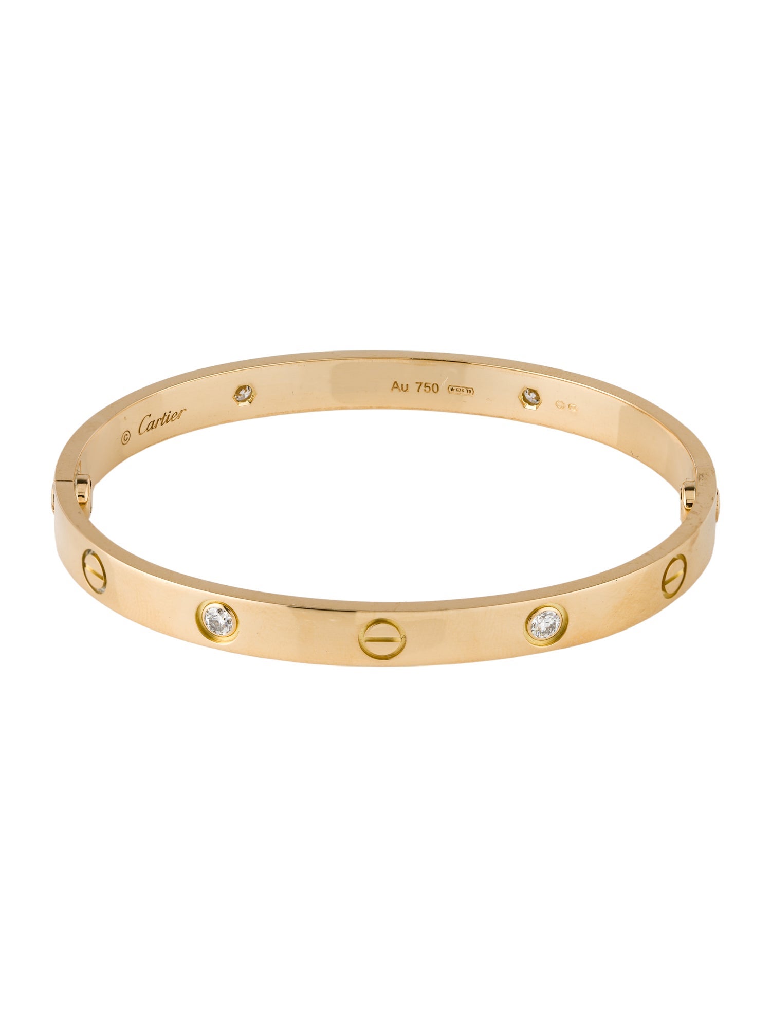 Cartier 4 Diamonds LOVE Bracelet, Classic Model