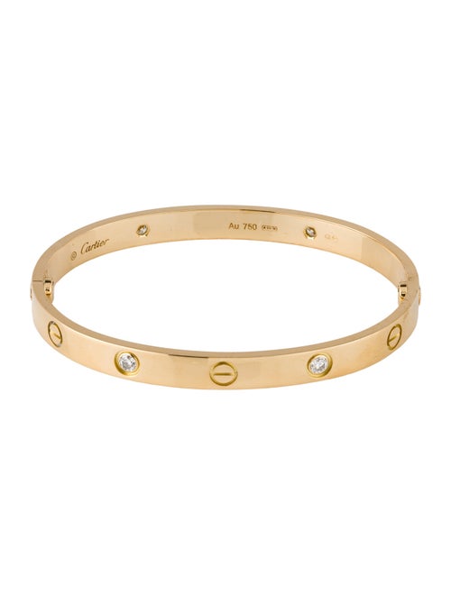 Cartier 4 Diamonds LOVE Bracelet, Classic Model