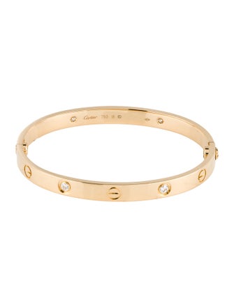 Cartier LOVE Bracelet, Classic Model, 4 Diamonds