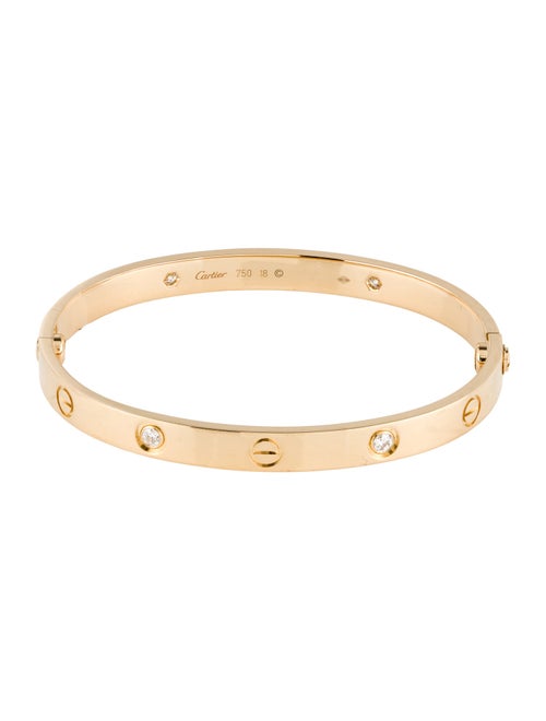 Cartier LOVE Bracelet, Classic Model, 4 Diamonds
