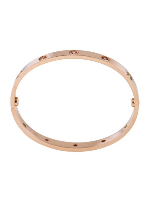 Cartier 10 Multistone LOVE Bracelet, Classic Model