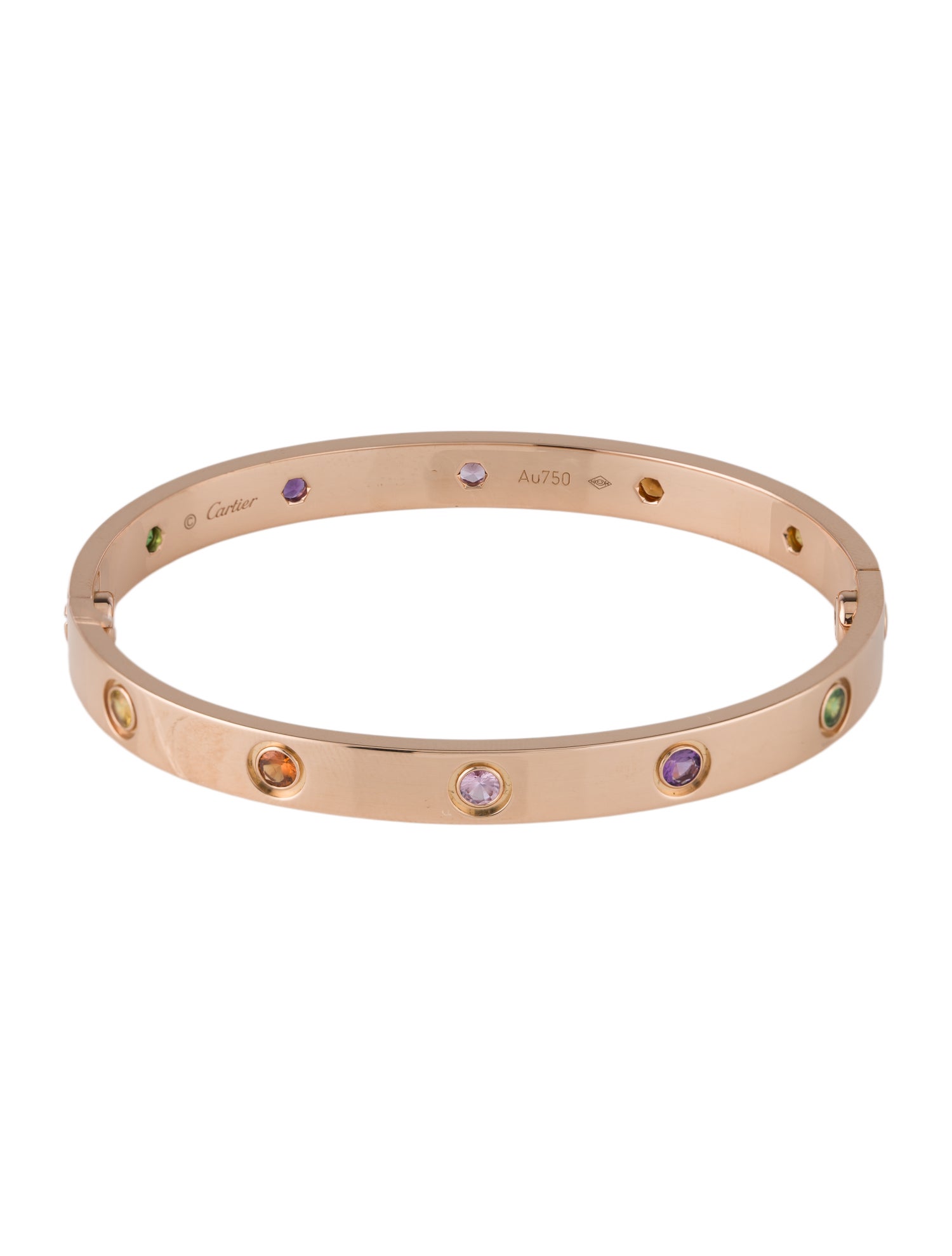 Cartier 10 Multistone LOVE Bracelet, Classic Model