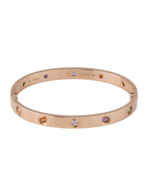 Cartier 10 Multistone LOVE Bracelet, Classic Model