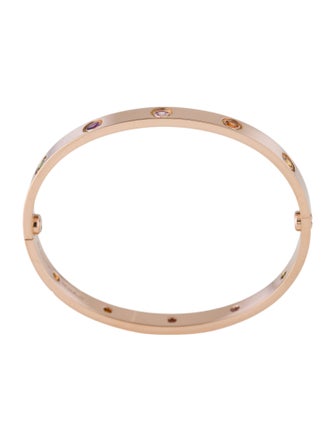 Cartier 10 Multistone LOVE Bracelet, Classic Model