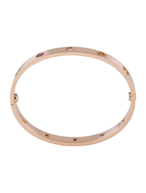 Cartier 10 Multistone LOVE Bracelet, Classic Model
