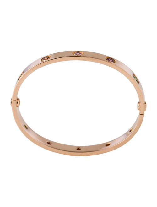 Cartier 10 Multistone LOVE Bracelet, Classic Model