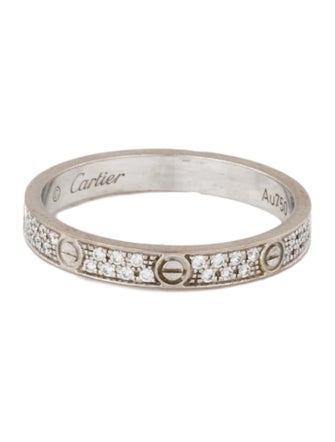 Cartier LOVE Ring, Mini Model, Pavéd