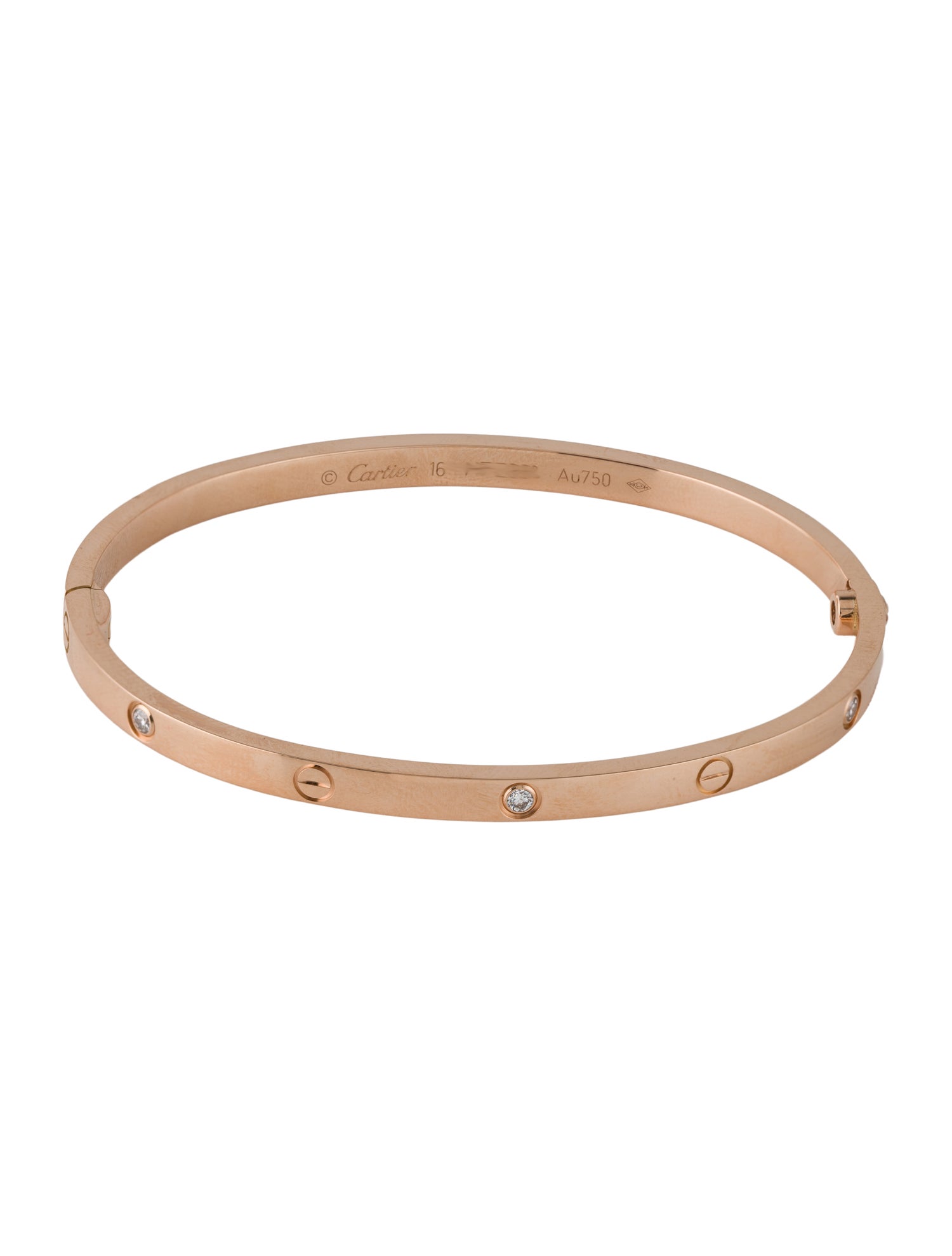 Cartier 6 Diamond LOVE Bracelet, Small Model