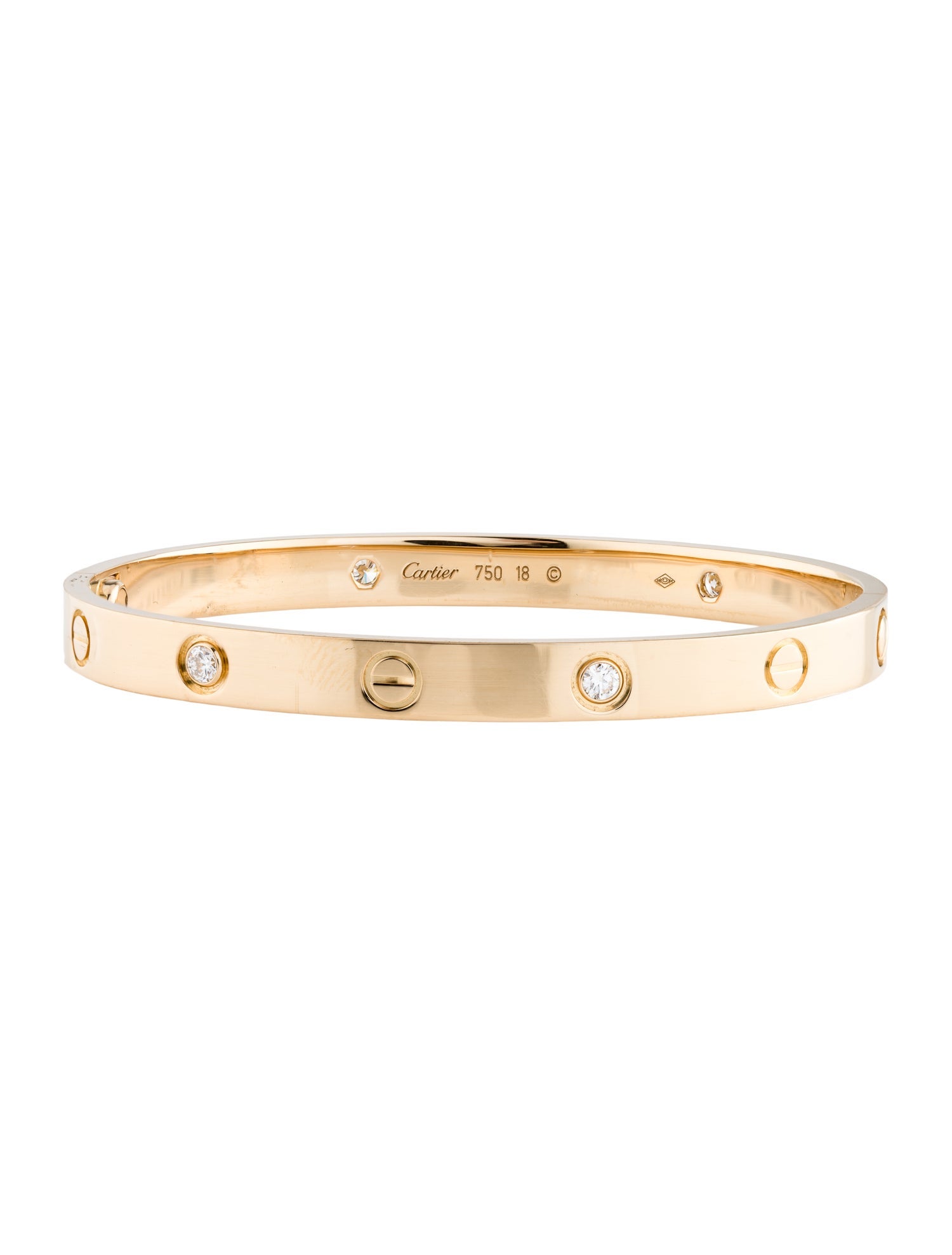 Cartier 4 Diamond Classic LOVE Bracelet