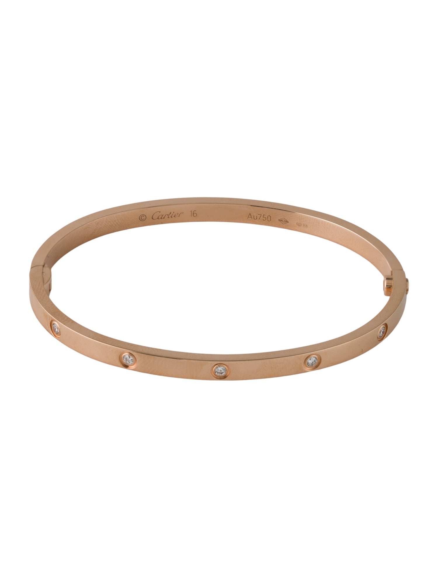 Cartier 10 Diamond LOVE Bracelet, Small Model