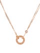 Cartier 2 Diamond LOVE Pendant Necklace