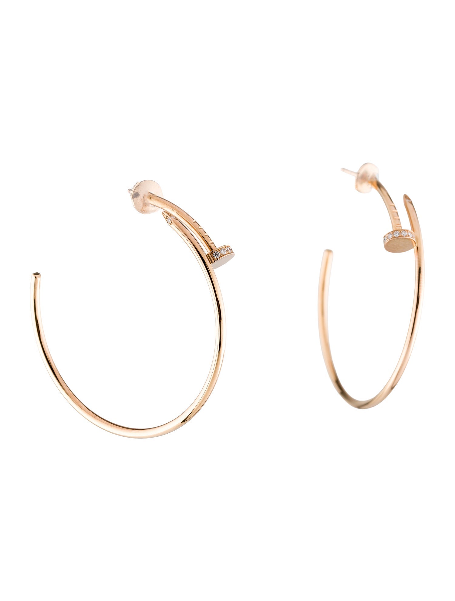 Cartier Large Diamond Juste un Clou Hoop Earrings