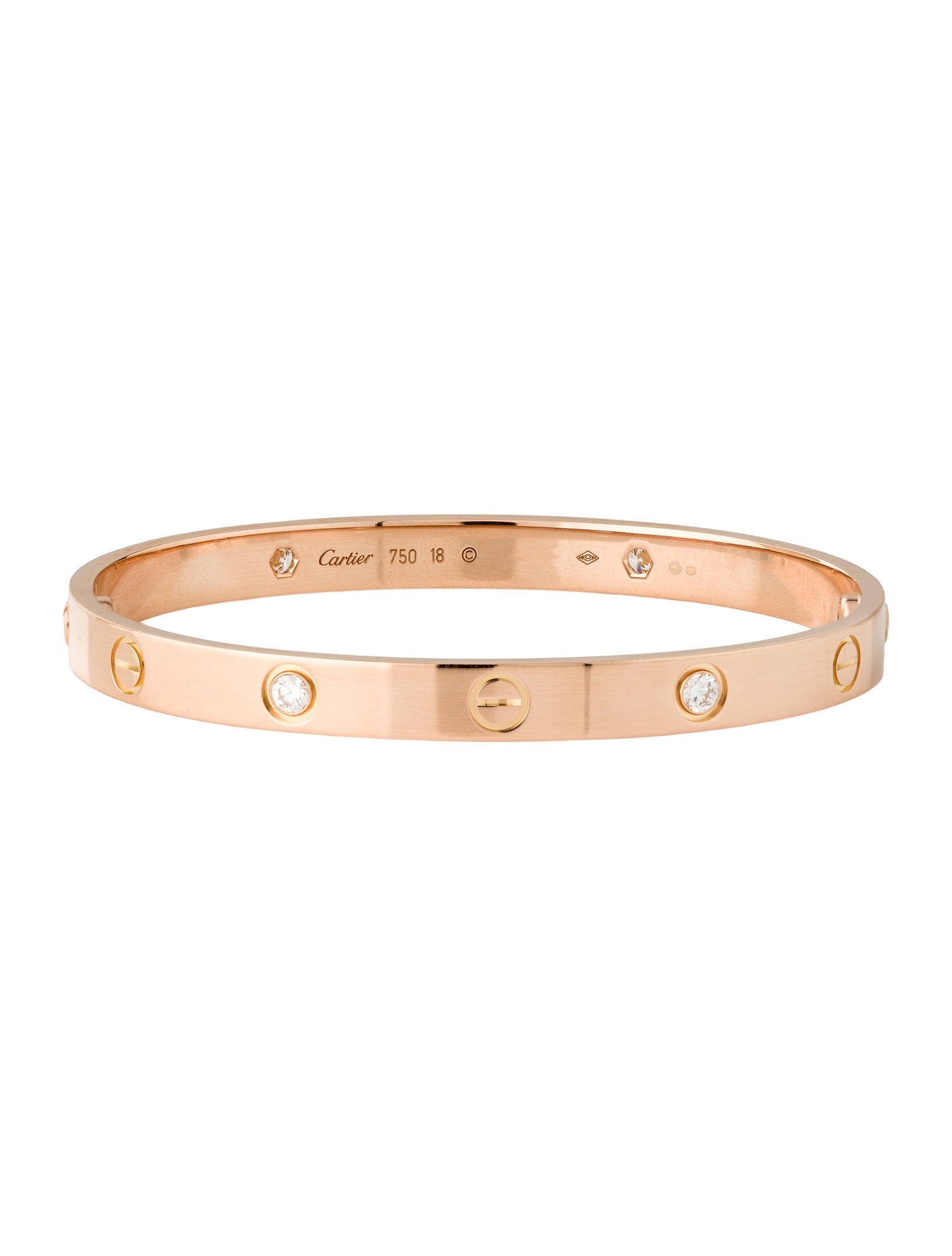 Cartier 4 Diamond LOVE Bracelet, Classic Model