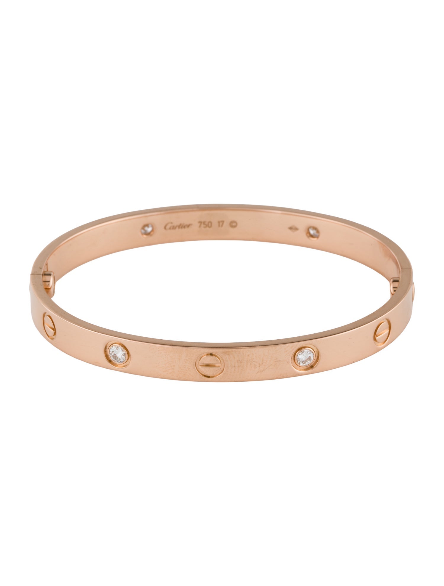 Cartier LOVE Bracelet, Classic Model, 4 Diamonds