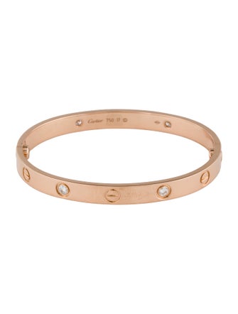 Cartier LOVE Bracelet, Classic Model, 4 Diamonds