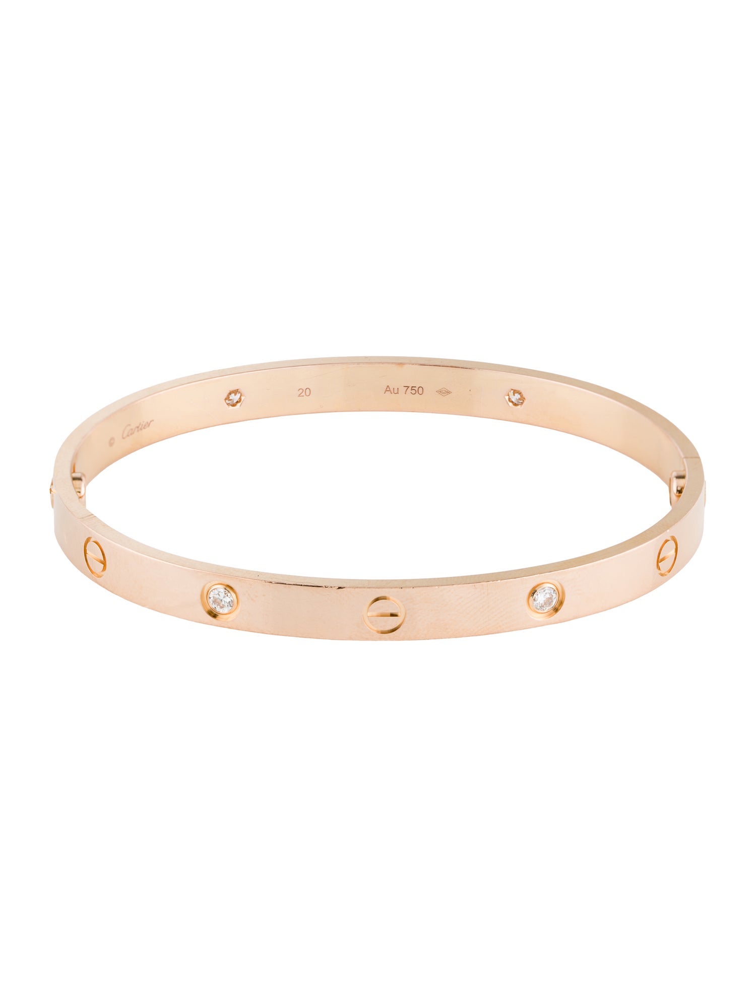 Cartier 4 Diamond Classic LOVE Bracelet