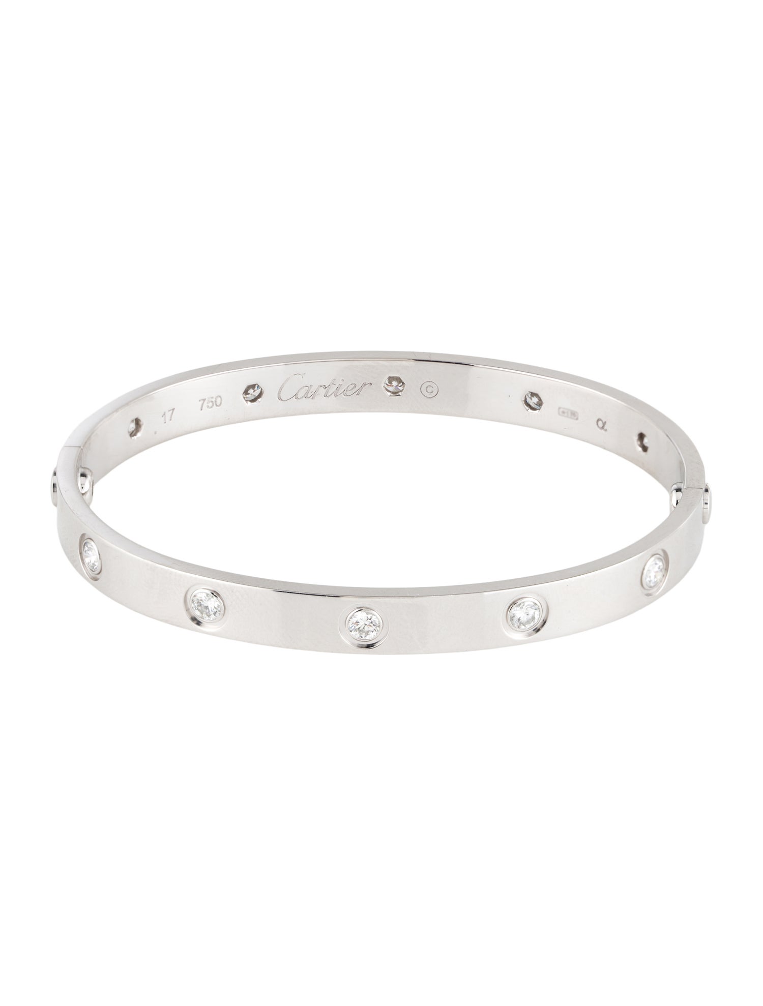 Cartier 10 Diamond LOVE Bracelet, Classic Model